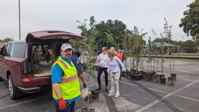 Annual tree giveaway event marked Arbor Day in Dallas