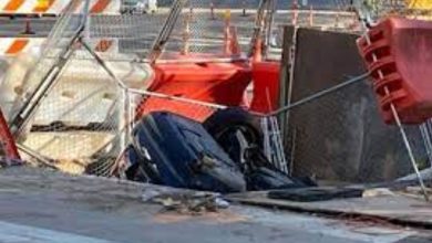 Construction workers injured in downtown Dallas car crash